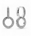 PENDIENTES PANDORA DOBLE ARO BRILLANTE - 299052C01